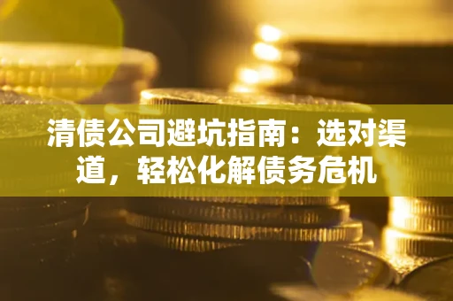 武汉清债公司避坑指南：选对渠道，轻松化解债务危机