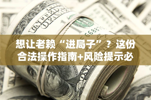 武汉想让老赖“进局子”？这份合法操作指南+风险提示必须看！