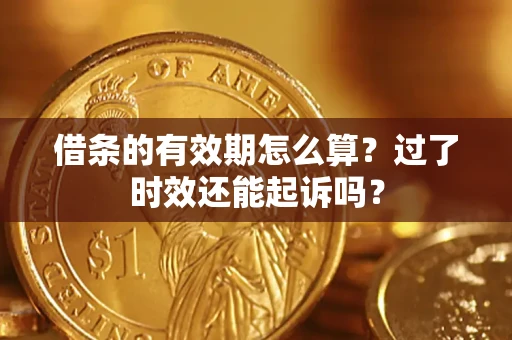 武汉借条的有效期怎么算？过了时效还能起诉吗？