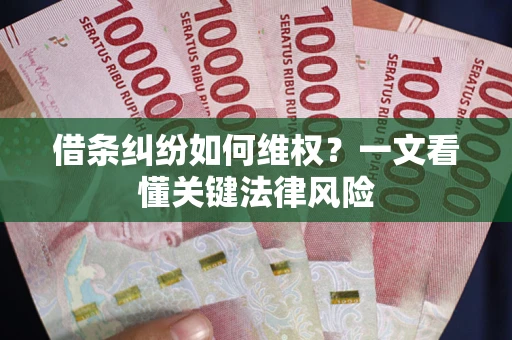武汉借条纠纷如何维权？一文看懂关键法律风险