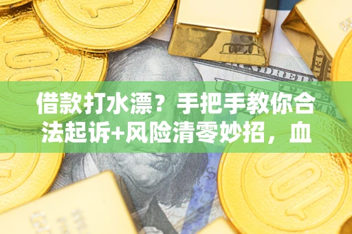 武汉借款打水漂？手把手教你合法起诉+风险清零妙招，血泪教训换来的干货！
