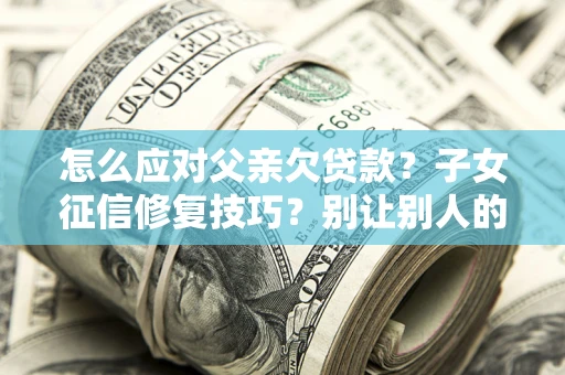 武汉怎么应对父亲欠贷款？子女征信修复技巧？别让别人的债务拖垮你的人生