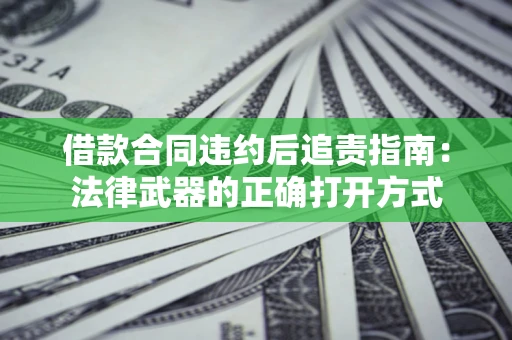 武汉借款合同违约后追责指南：法律武器的正确打开方式