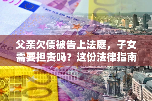武汉父亲欠债被告上法庭，子女需要担责吗？这份法律指南必须看完