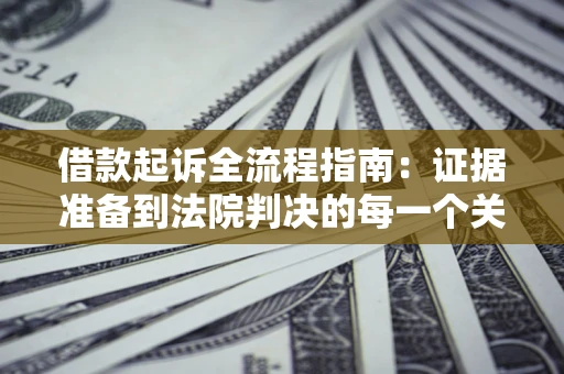 武汉借款起诉全流程指南：证据准备到法院判决的每一个关键步骤