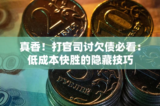 武汉真香！打官司讨欠债必看：低成本快胜的隐藏技巧