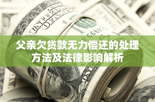 武汉父亲欠贷款无力偿还的处理方法及法律影响解析