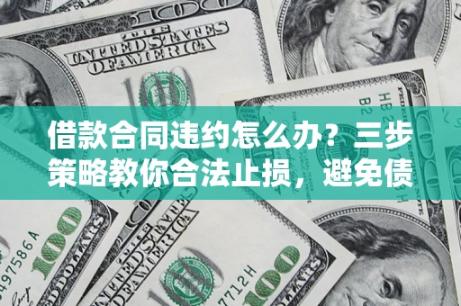 武汉借款合同违约怎么办？三步策略教你合法止损，避免债务危机升级