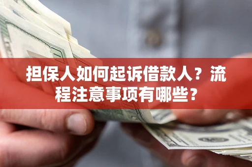 武汉担保人如何起诉借款人？流程注意事项有哪些？